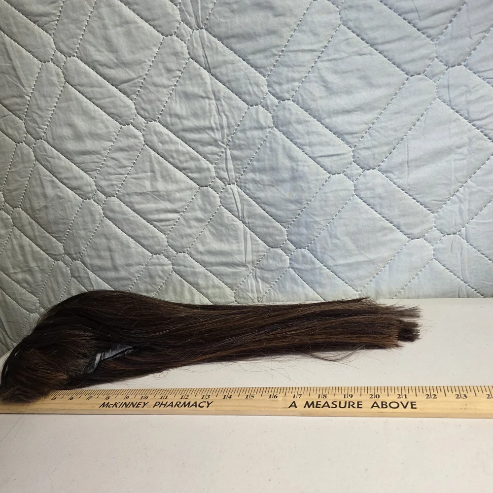 Natural Brown Women's Straight Wig with Bangs